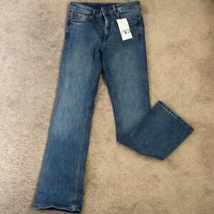 Zara high rise boot jeans